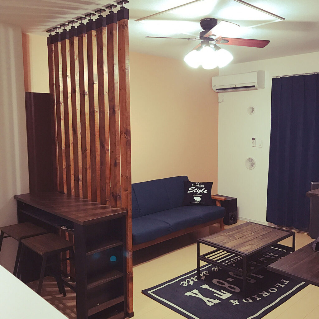 【部屋の仕切りアイデア6選!】おしゃれに間仕切りを作る方法!